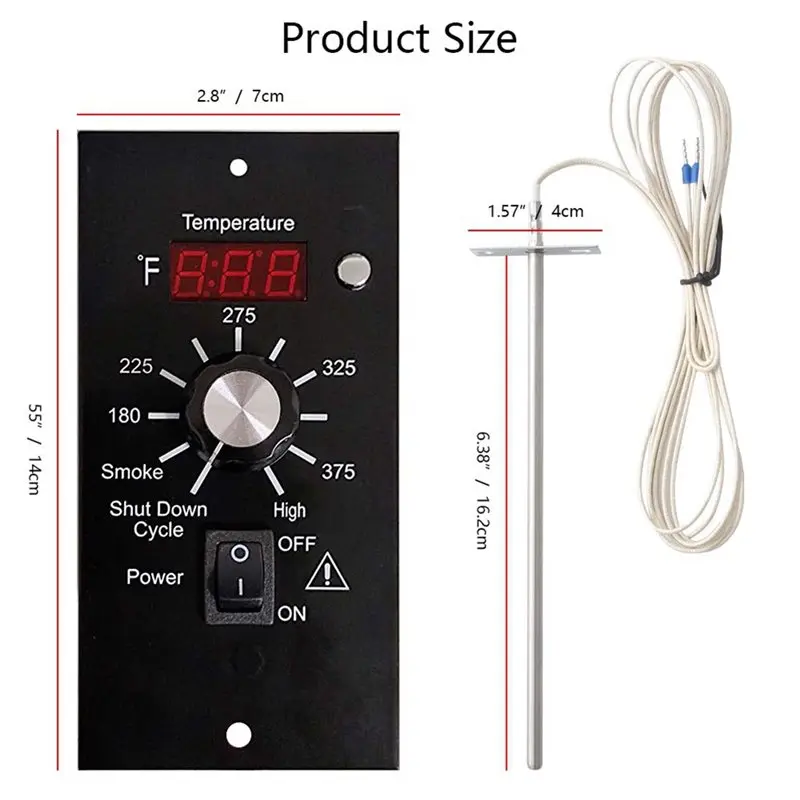 AB41-Digital Thermostat Kit For Traeger Pellet Grills Replacement Control Panel Hermometers Pro Controller With LED Display