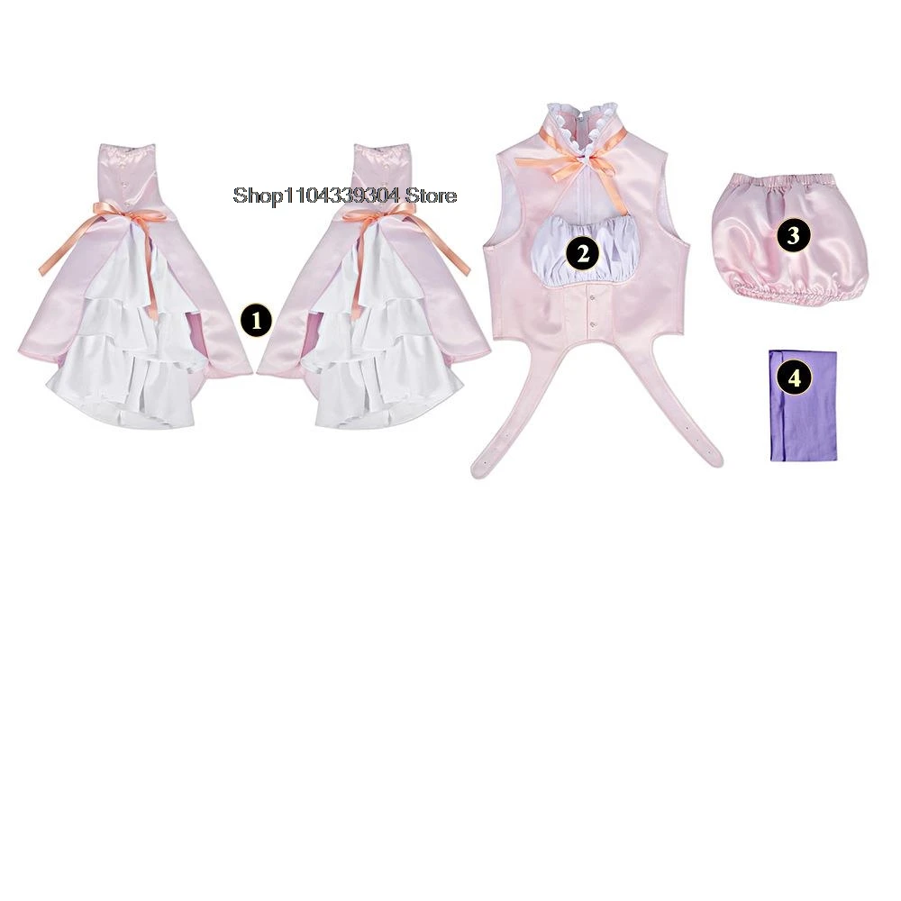 Sexy MahoAku Byakuya Mimori Costume Cosplay Parrucca Vestito La Ragazza Magica e Il Tenente Malvagio Utilizzato per Essere Archenemies Cosplay