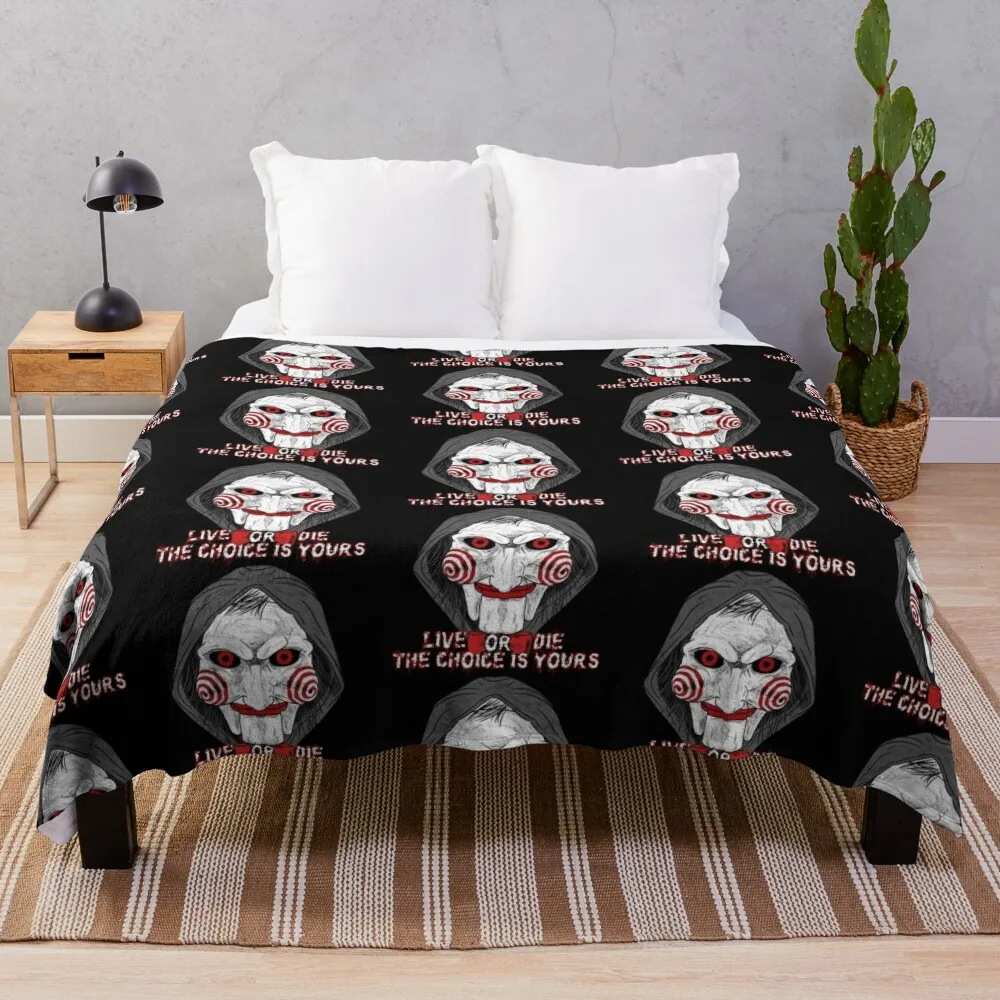 SAW X Movie fan art Throw Blanket Summer Beddings Extra Large Throw Tourist Camping Blankets