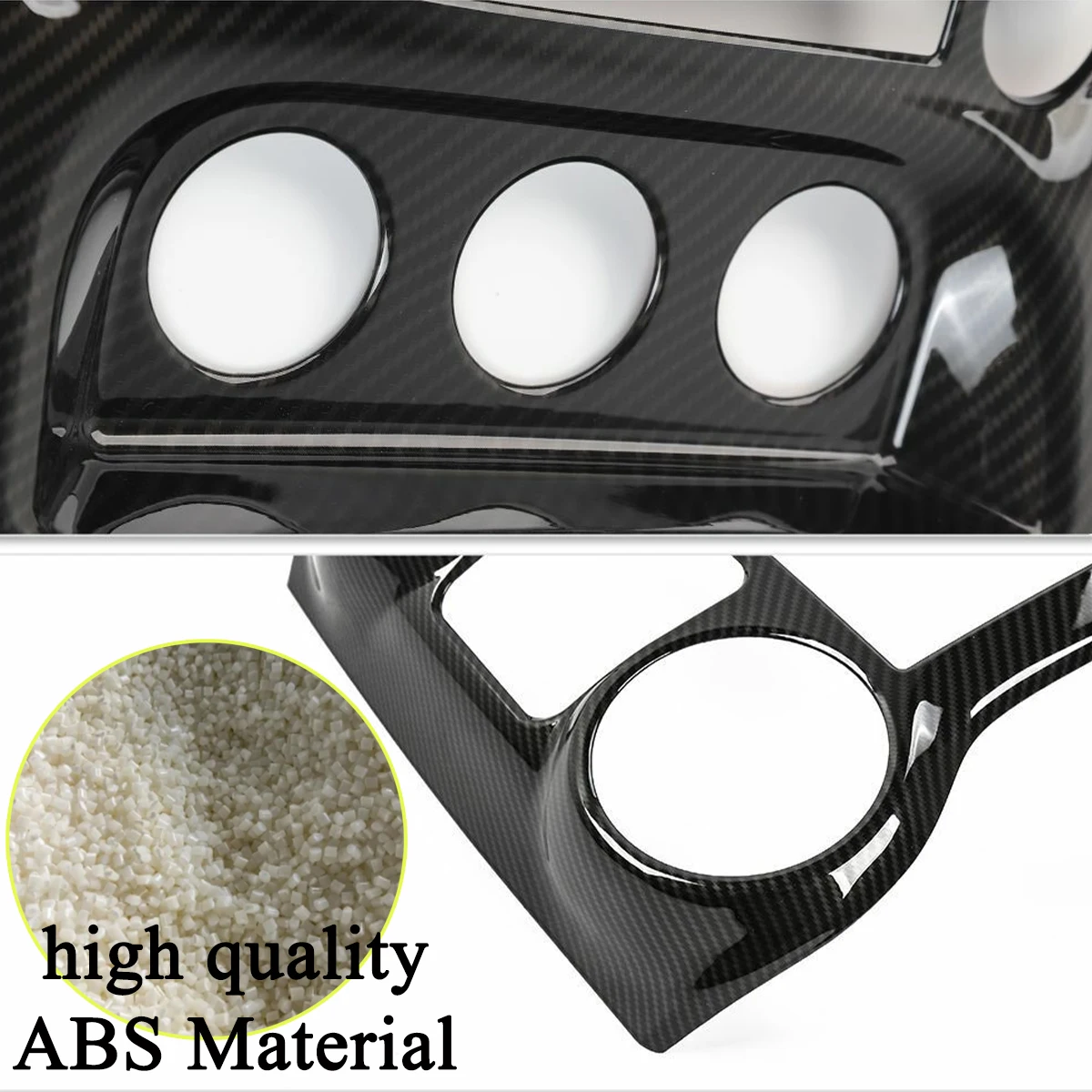Car Center Console Air Conditioning AC Switch Panel Decoration Cover Trim for Jeep Wrangler JK 2011-2017 Interior Accessories