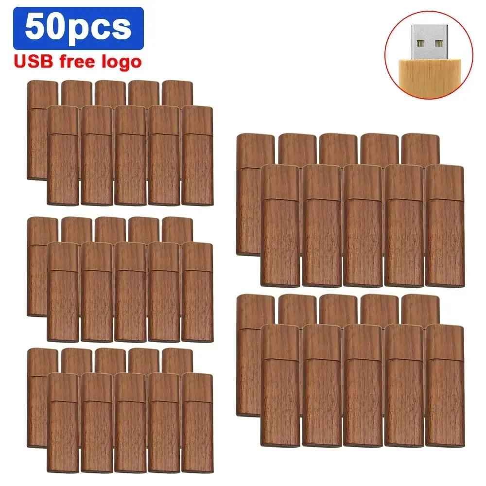 50PCS per lot Free Order LOGO maple Wood pendrive 4gb 8gb 16gb 32gb 64gb usb 2.0 usb Flash Drive gift pendrive Photography Gift