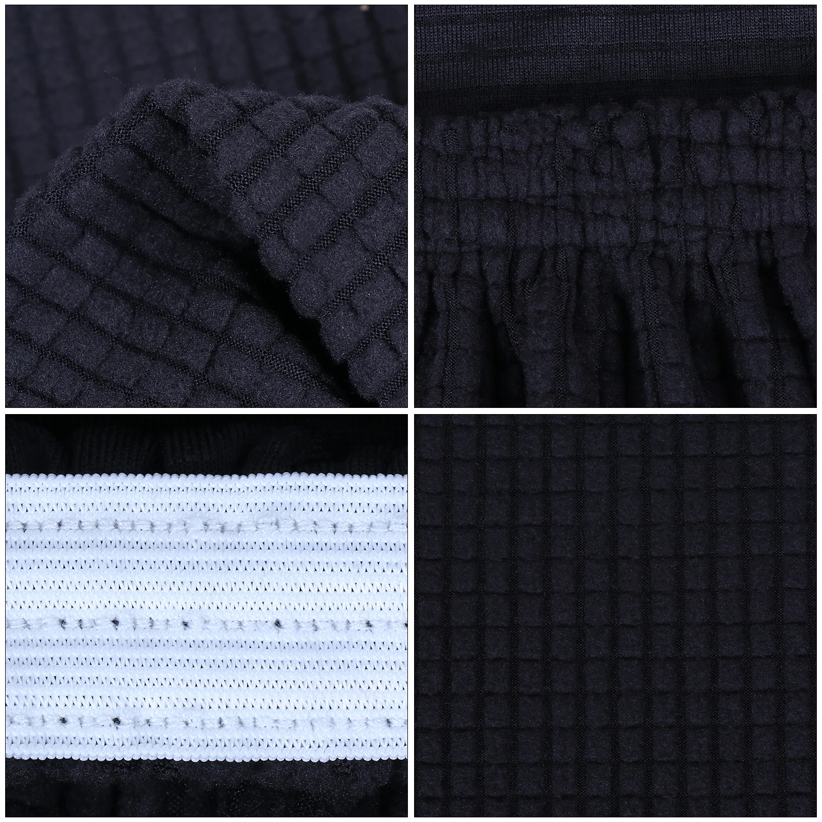 

Elastic Pure Color Bench Cover Durable Soft Piano Stool Cover For Home Hotel Decoration Simple Design Comfortable Fit Long