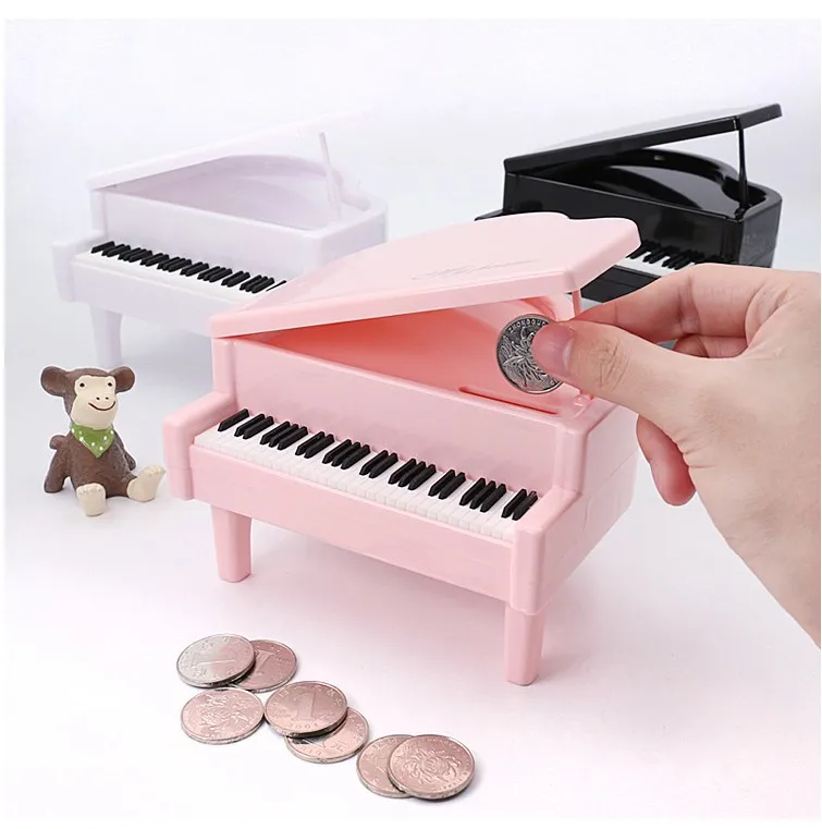 Simulatie Piano Spaarbank Kinderen Besparingen Speelgoed Home Decor Ornament Creatieve Piano Muntbank voor Kinderen Verjaardagscadeaus