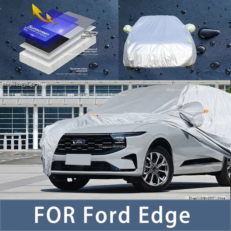 

For Ford Edge Outdoor Protection Full Car Covers Snow Cover Sunshade Waterproof Dustproof Exterior Car accessories