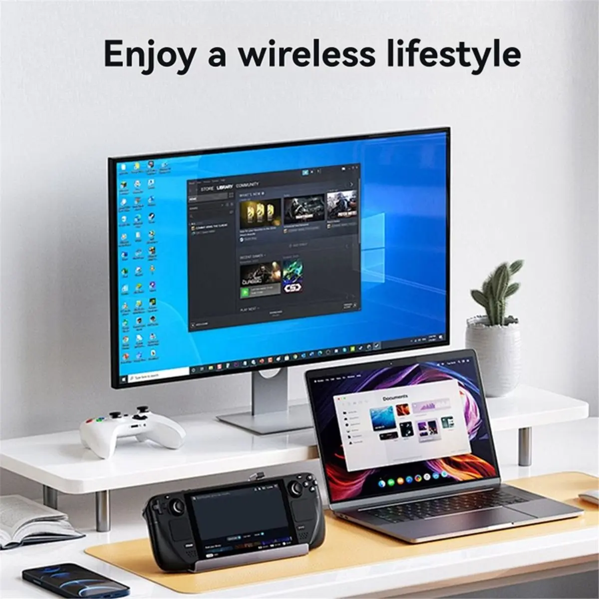 

A23G USB Bluetooth6.0 Adapter Bluetooth6.0 Receiver Transmitter USB Dongle for Bluetooth Keyboard Mouse Headphone Speaker