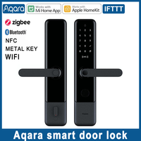 Free DHL Aqara Smart Door Lock N100 N200 Fingerprint Bluetooth Password NFC Key Total 7 Unlock Ways Work Apple HomeKit Home