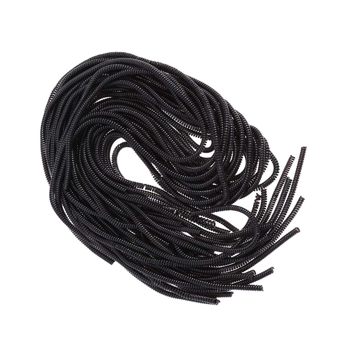 

20pcs Cable Protector Spiral Wire Wrap 60x1x1cm TPU Material Elastic Durable Organizer Black Orange Wire