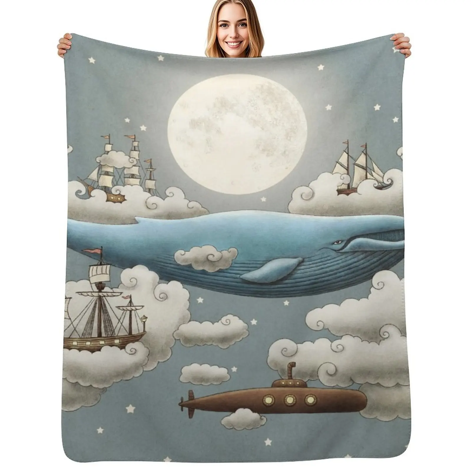 

Ocean Meets Sky Throw Blanket Retros For Baby Luxury christmas gifts Blankets