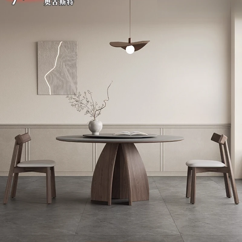Nordic Luxury Dining Tables Chairs Round Design Center Round Kitchen Tables Restaurant Wood Modern Mesa Comedor Home Furniture