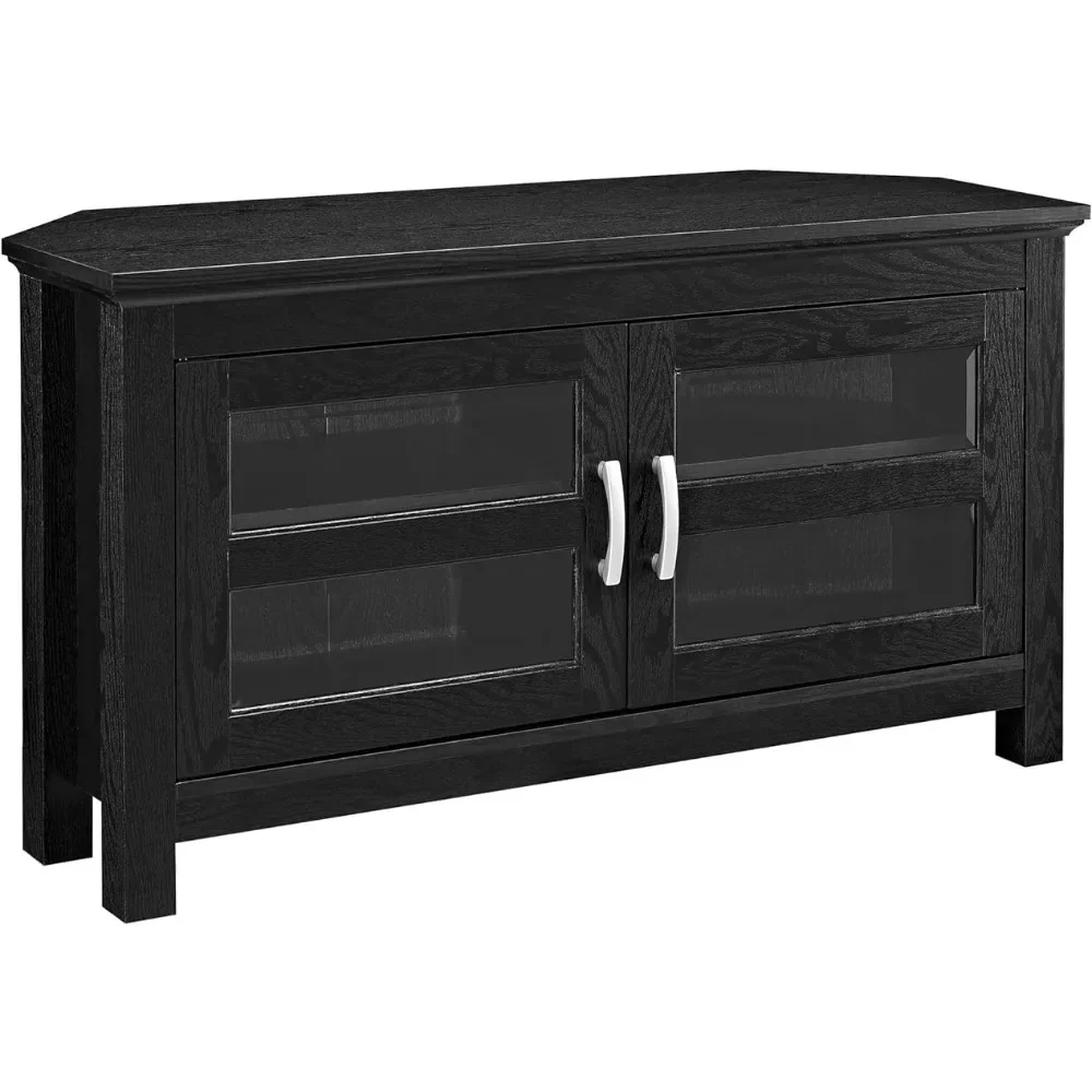 Black TV Stand para sala de estar, TV Cabinet, Free Home Furniture, Frete, 44 polegadas