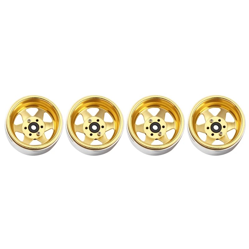 4PCS Offset-8.9Mm Metal 1.9In Beadlock Wheel Rim Deep Dish Hub For 1/10 RC Crawler Car TRX4 Axial SCX10 90046 UTB18