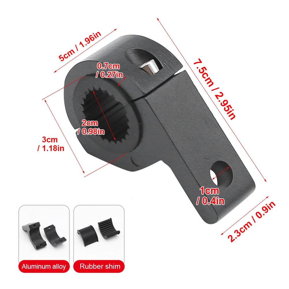 New Motorcycle Universal Clamp Bracket Light Bar Mounting Pipe Clamp Aluminum Alloy Bracket Mobile Phone Bracket