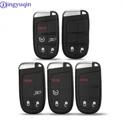 jingyuqin 2/3/4/5 Buttons Remote Key Shell Case Fob For Chrysler Jeep Dodge Challenger Charger Dart Durango 2011-2018