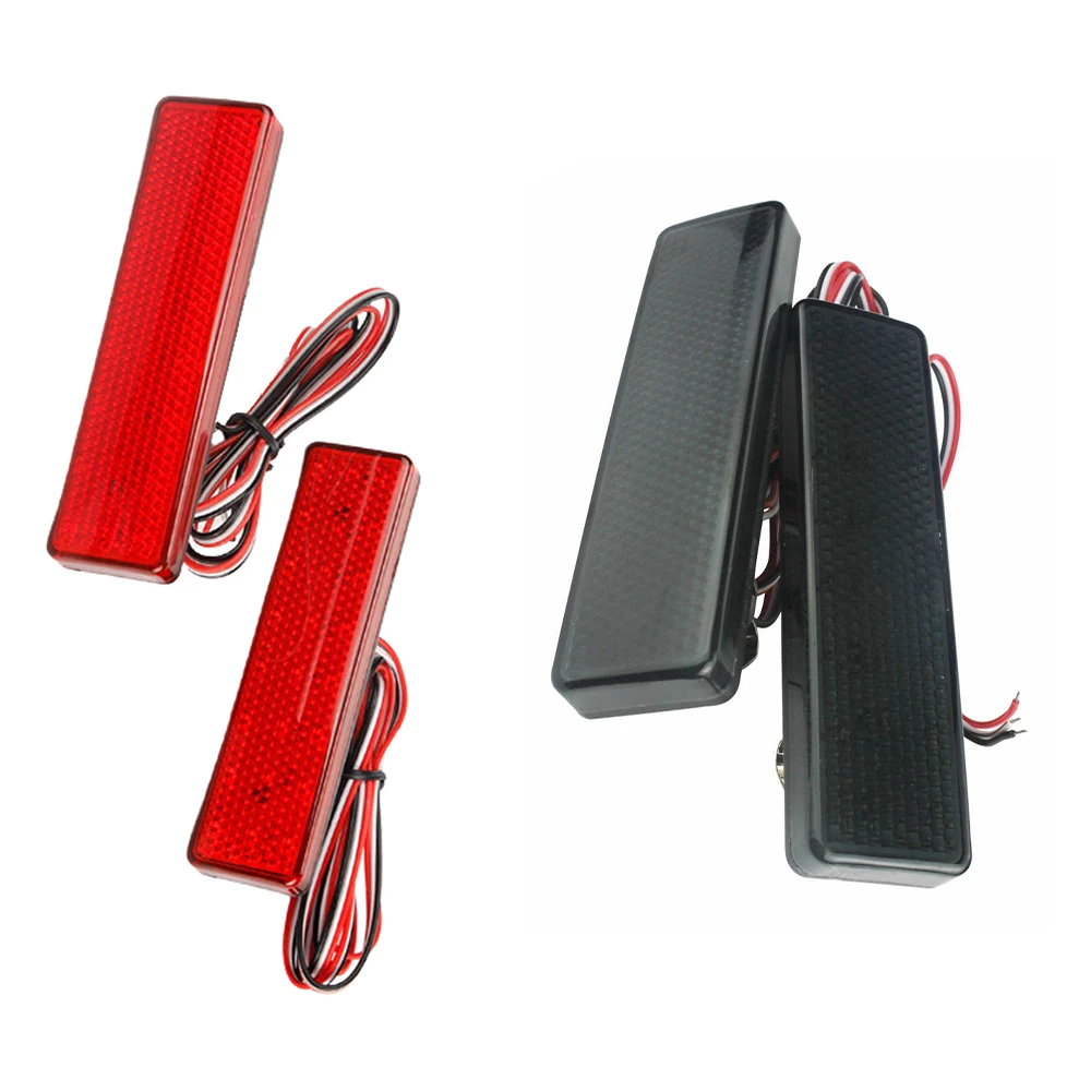 2Pcs Car LED Rear Bumper Reflector Light for Renault Trafic Master Primastar Opel Tail Lamp Driving Brake Light OEM 9160858