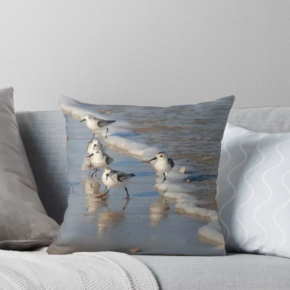 

Piping Plovers 2 Throw Pillow luxury sofa pillows covers for pillows Decorative pillow case pillow