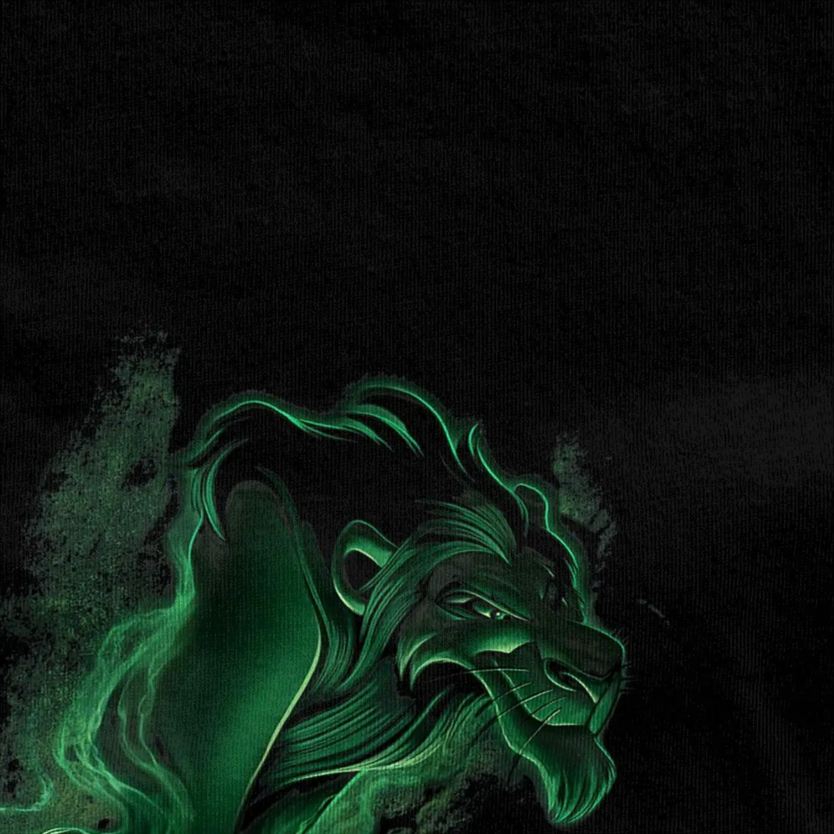 The Lion King T-Shirts Men Women Scar Hyenas Green Smoke Novelty Cotton Tee Shirt Short Sleeve T Shirt Birthday Present Clothing