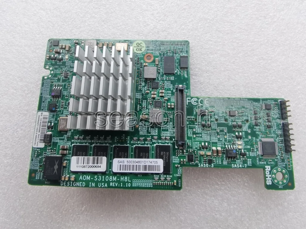 adapter card for Supermicro AOM-S3108M-H8L 8-Port SAS Internal RAID Mezzanine