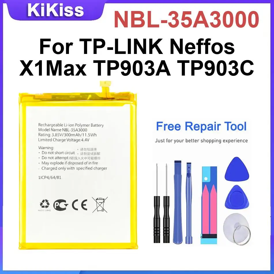 

Mobile Phone Battery For TP-LINK Neffos X1Max TP903A TP903C,NBL-35A3000 Replacement Batteries