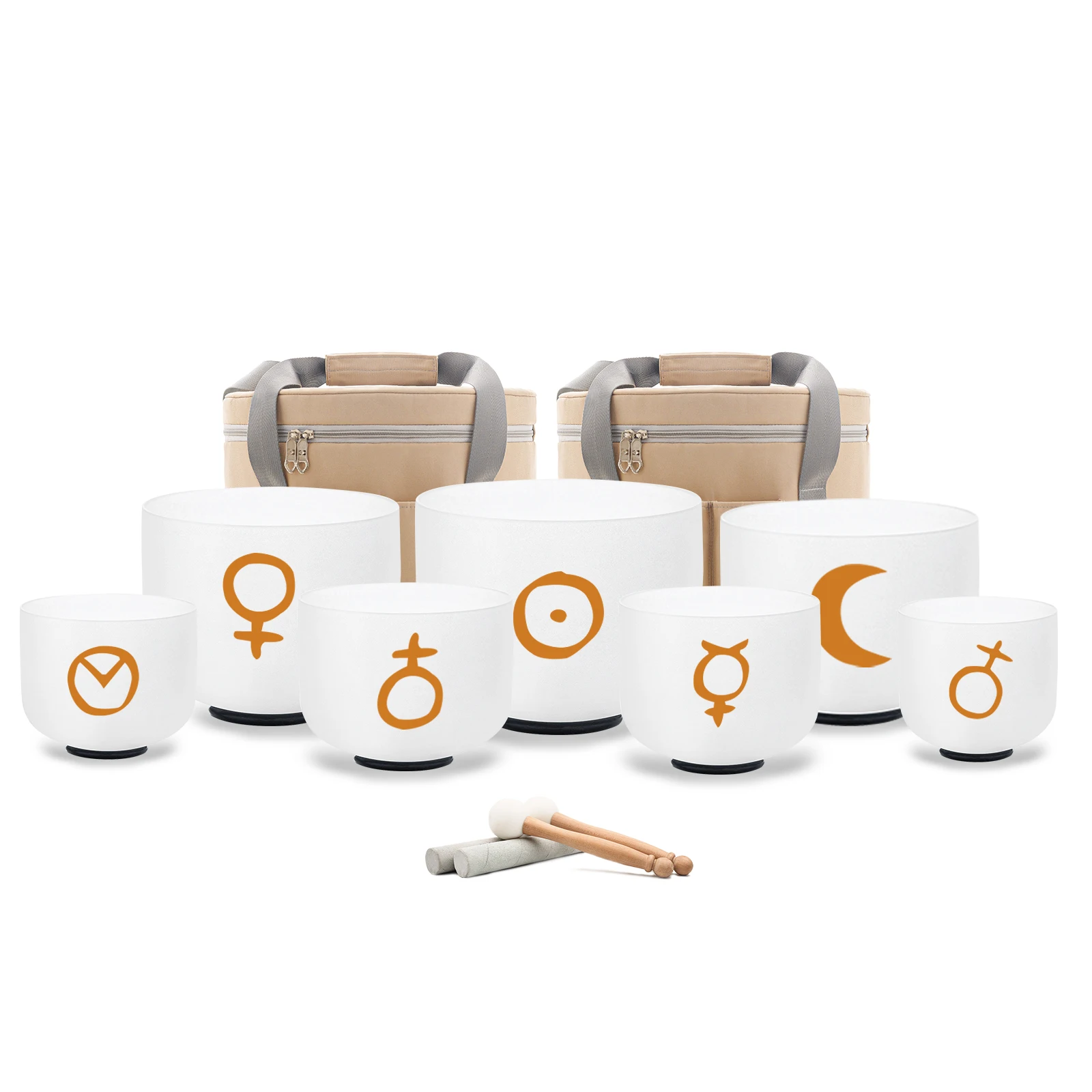 

Hye-eun Planetary Energy Crystal Singing Bowls of 7pcs Set 432hz/440hz Sound Healing Bowl for Meditation, Sound Therapy, Yoga