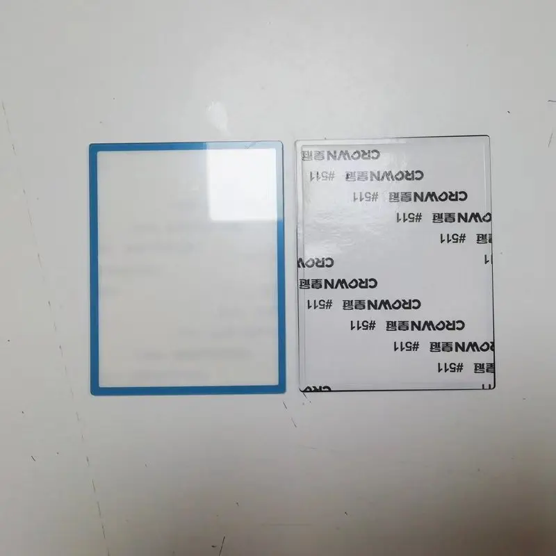 พื้นผิวที่มีสีสันกระจกพลาสติกเลนส์ป้องกันเลนส์หน้าจอสติกเกอร์สำหรับ NintendDSi คอนโซล