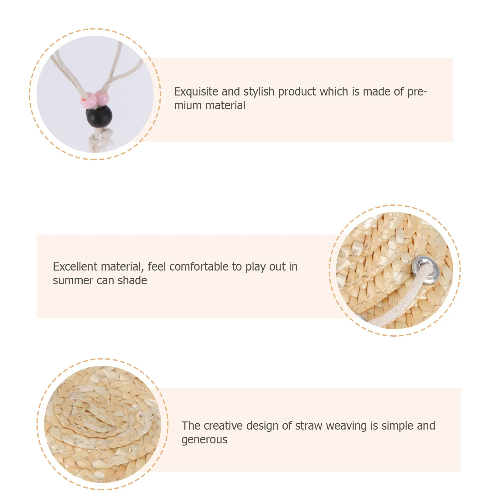 

1Pcs Adorable Pet Straw Hat Adjustable Woven Sunshade Perfect for Daily Wear Parties and Photo Props Pet Hat Dress Up Prop