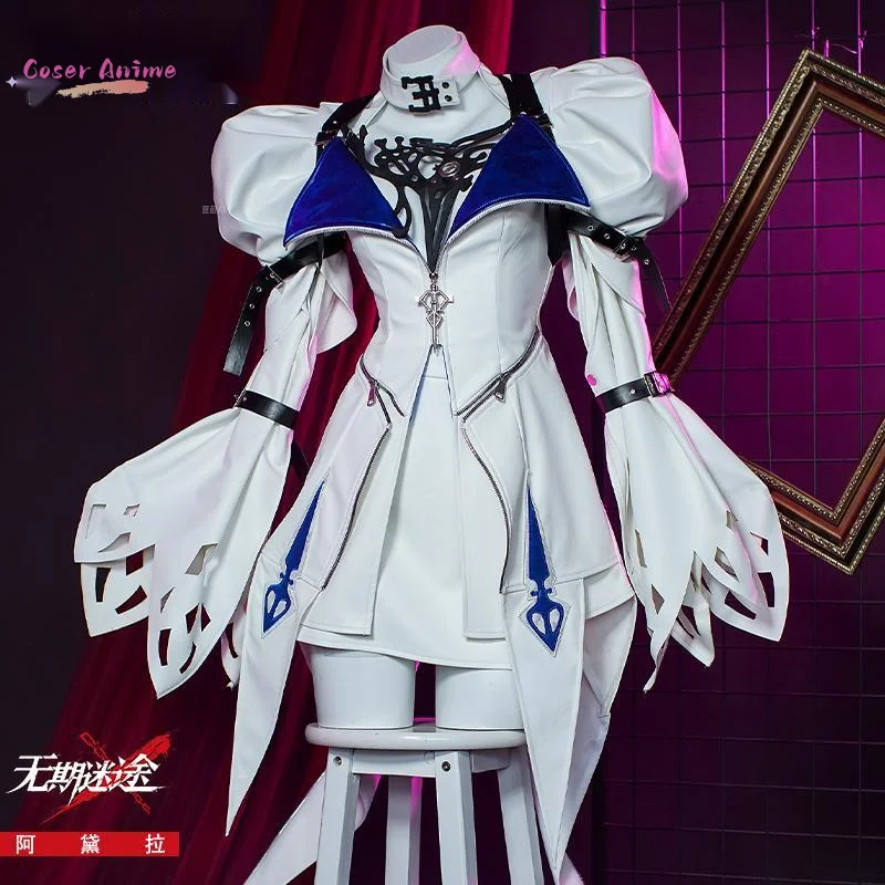 أزياء Coser Adela التأثيرية مسار اللعبة إلى أي مكان زي الهالوين كرنفال حفلة عيد الميلاد لعب الأدوار الملابس الملابس