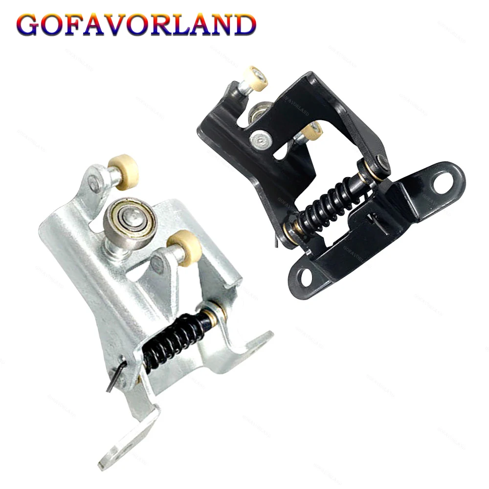 

68380-26030 68390-26040 Pair Rear Left Right Sliding Door Roller Centra Hinge Sliver Black Metal For Toyota Hiace 2005-2018