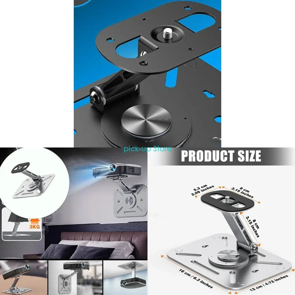 Q5WAプロジェクター取り付けブラケットデスクスタンドまたは天井マウントサポート1/4inスレッド