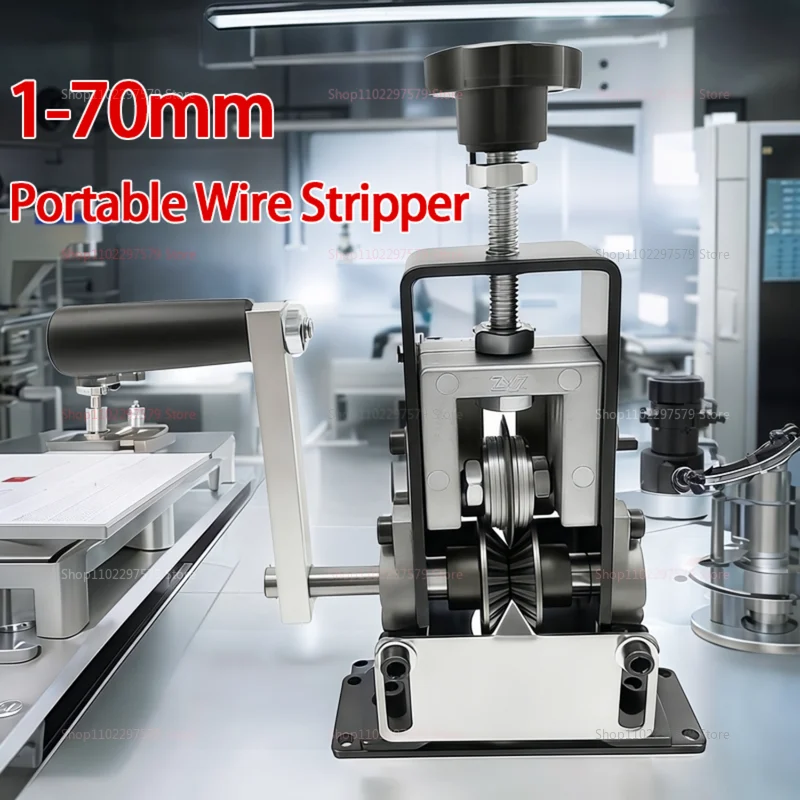 

Electric Wire Stripper Tool Handheld Portable Copper Scrap Wire Peeler Manual and Drill Powered Heavy Duty Electric Wire Cutter