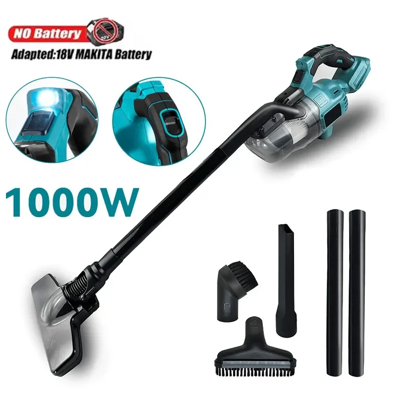 Cordless Handheld Electric Vacuum Cleaner 1000W Powerful Rechargeable Household Indoor Cleaning Tools For Makita 18V Battery