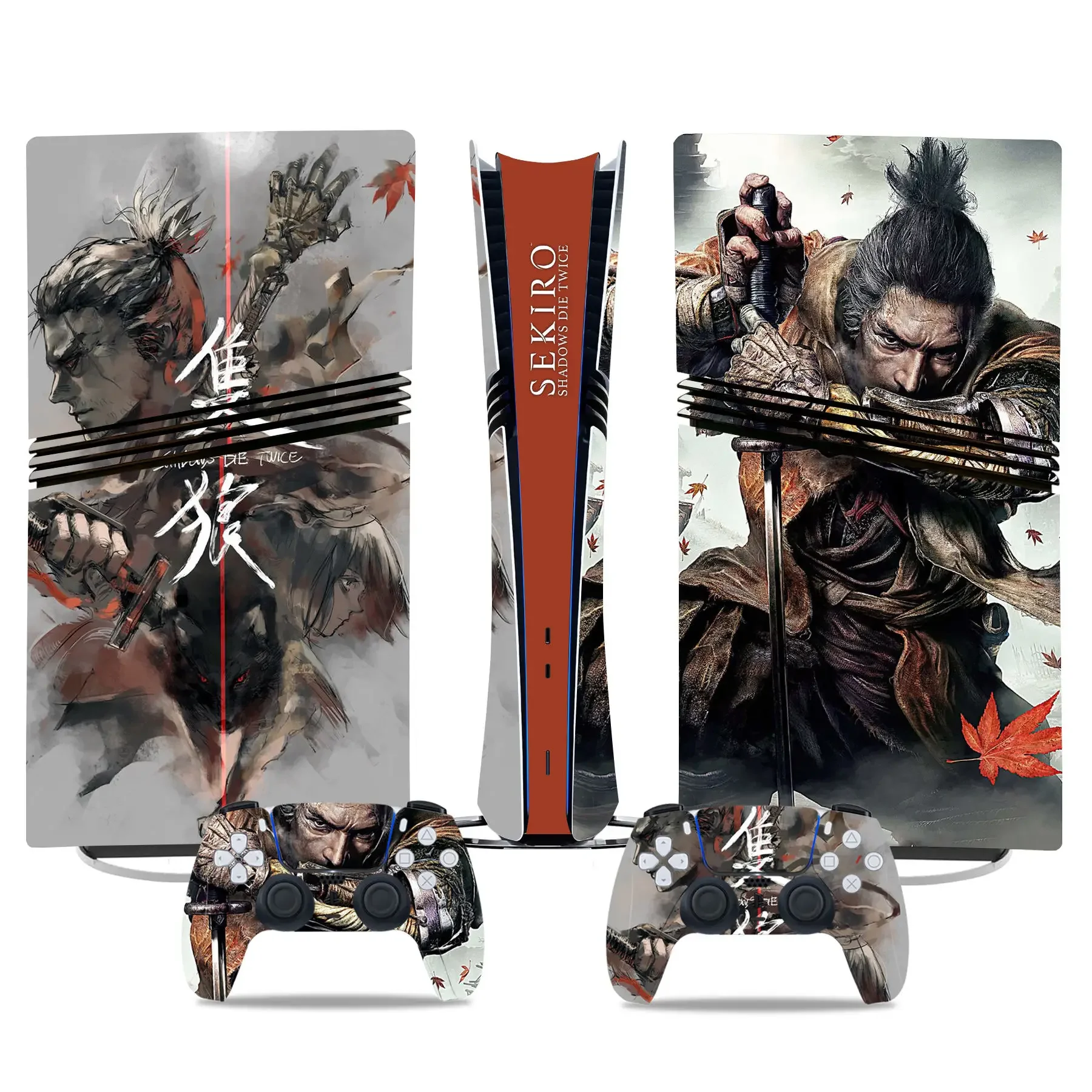 Sekiro shadows die twice Vinyl Decal Skin Sticker For PS5 Pro Digital Controller Console Case controller skin sticker