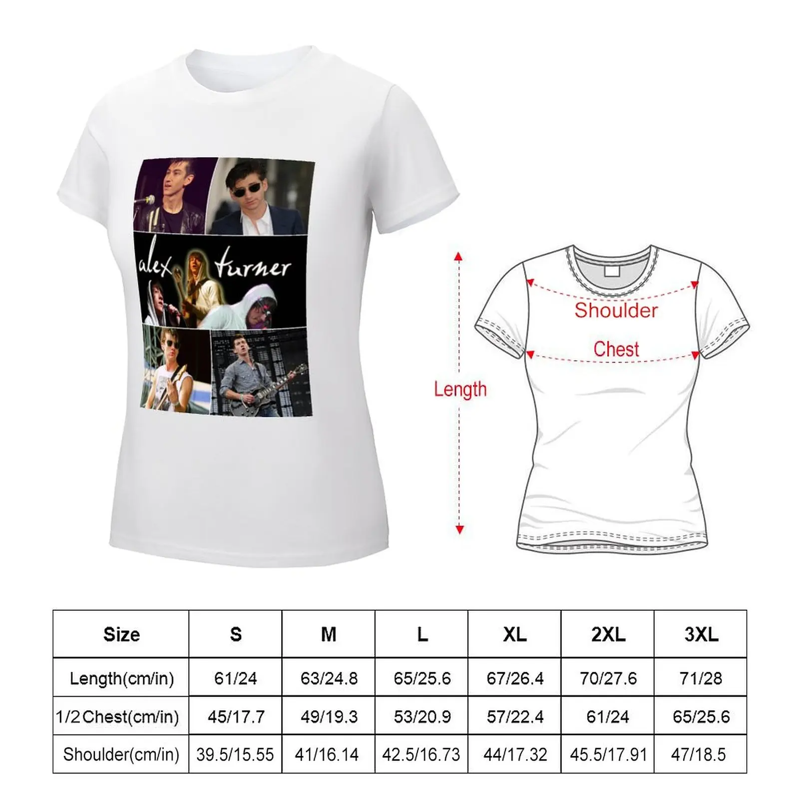 Alex Turner English musician Beautiful Aesthetic Collage - 1 T-shirt graphics anime clothes Women t-shirts