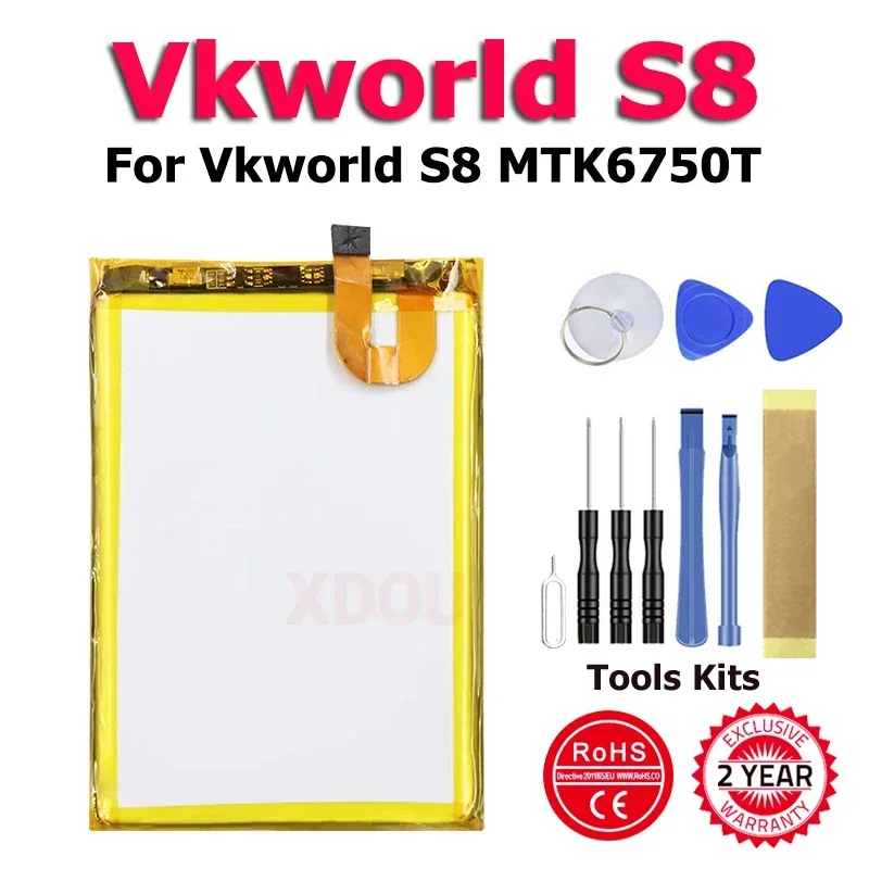 

Высококачественный сменный аккумулятор XDOU Vkworld S8 для Vkworld S8 MTK6750T + инструмент