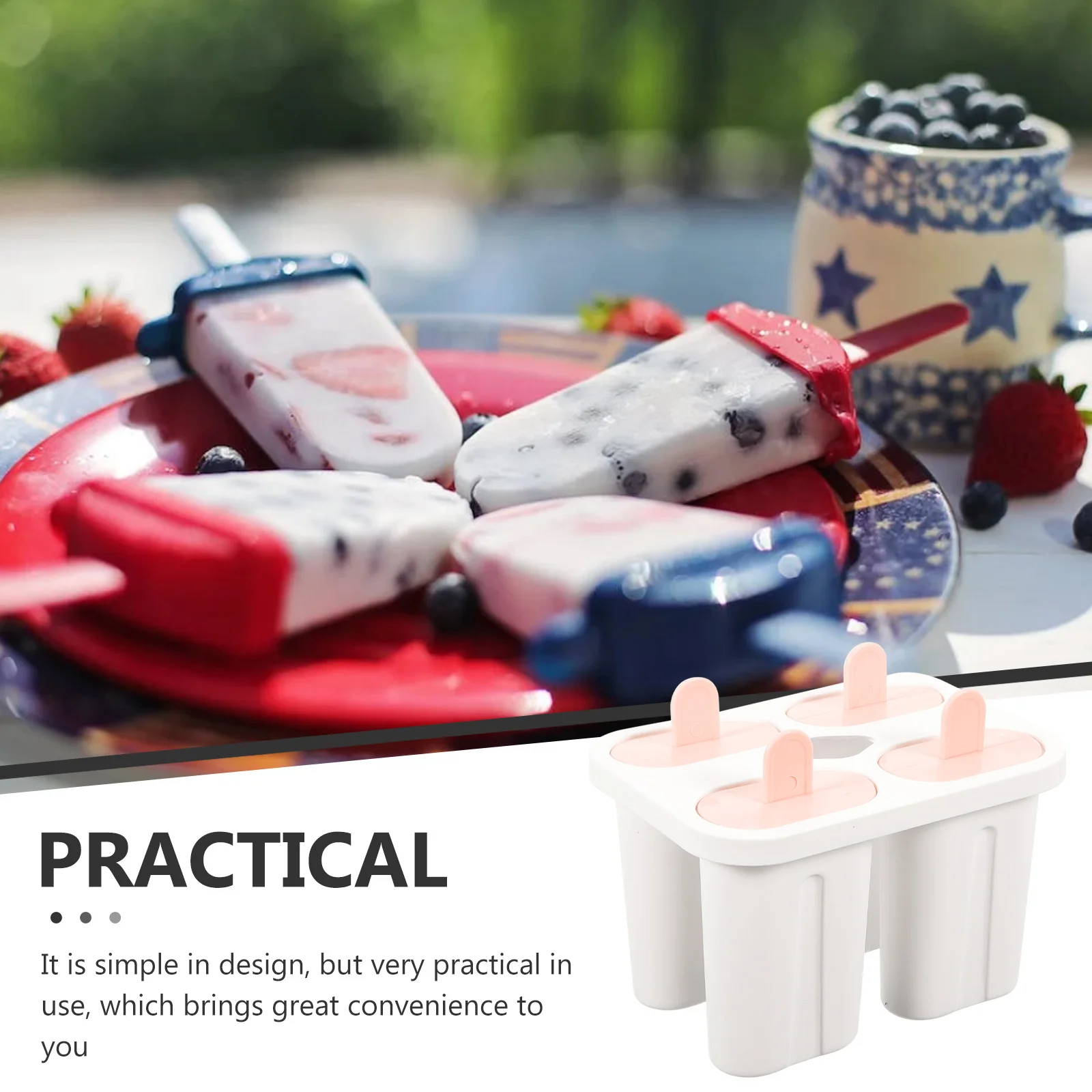 

6 Grids Ice Lolly Mold Silicone Cube Tray Multi Color Lid Popsicle Maker Free Coloring Storage Kitchen Bar Tools