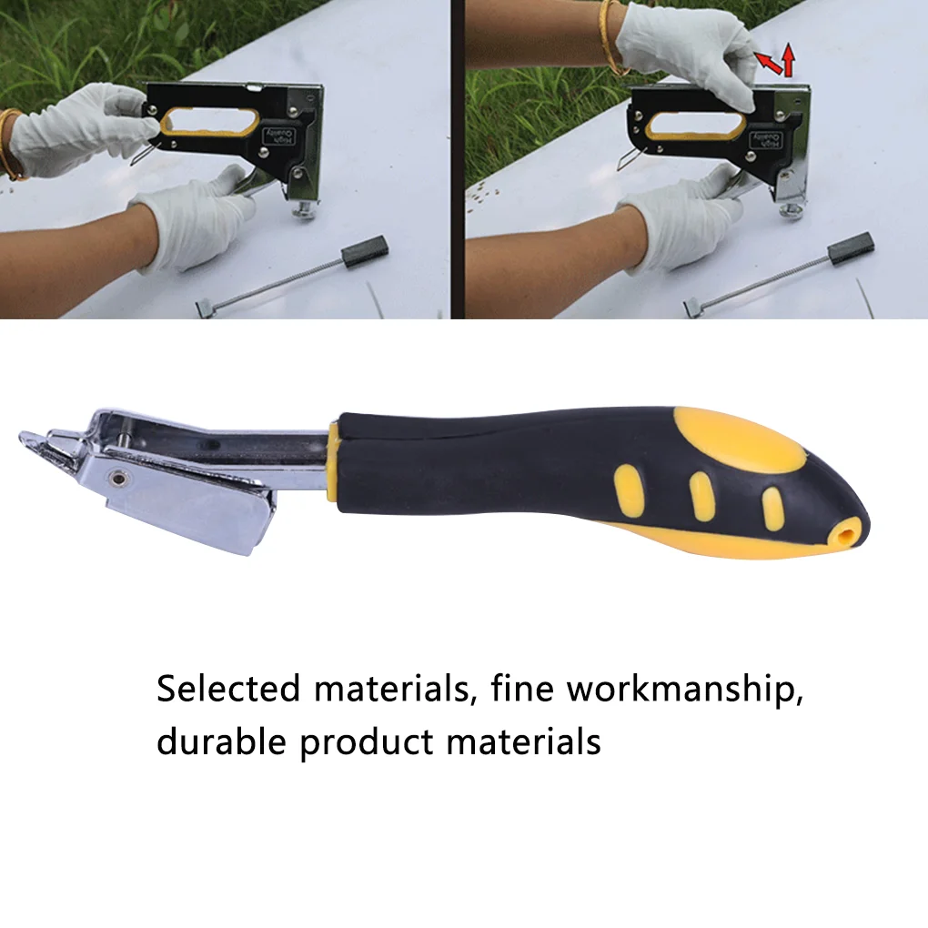 Nail U Shape Manual Staple Metal Portable Stitching Nail for Framing Woodworking, U Shape Nail