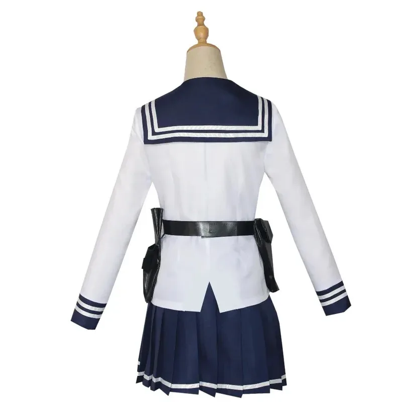 Anime High Rise Invasion Cosplay Costume Wigs Tenkuu Shinpan Yuri Honjo Wig Women Sailor Suit JK School Uniform