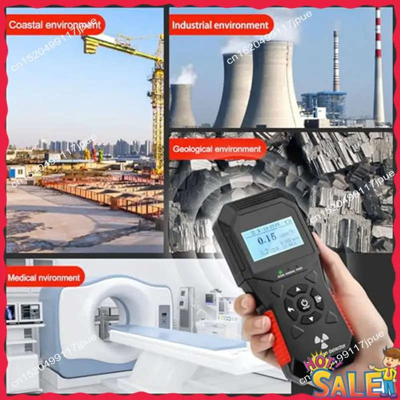 

BOFO 1 PCS Black ABS Geiger Counter Nuclear Radiation Detector Rechargeable Portable Radiation Monitor