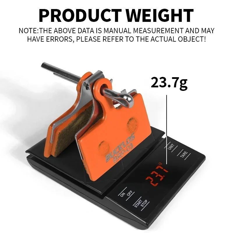 BUCKLOS Bicycle Hydraulic Disc Brake Pads for M9000 Metallic Brake Pads Metal Road Mountain Bike Brake Pads fit G01S G03C G05S