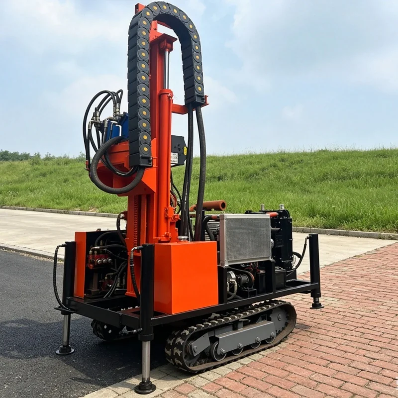 Customized Crawler Pneumatic Water Well Drilling Rig, Deep‑well Drilling Equipment for Rock, Mountain & Farmland Applications