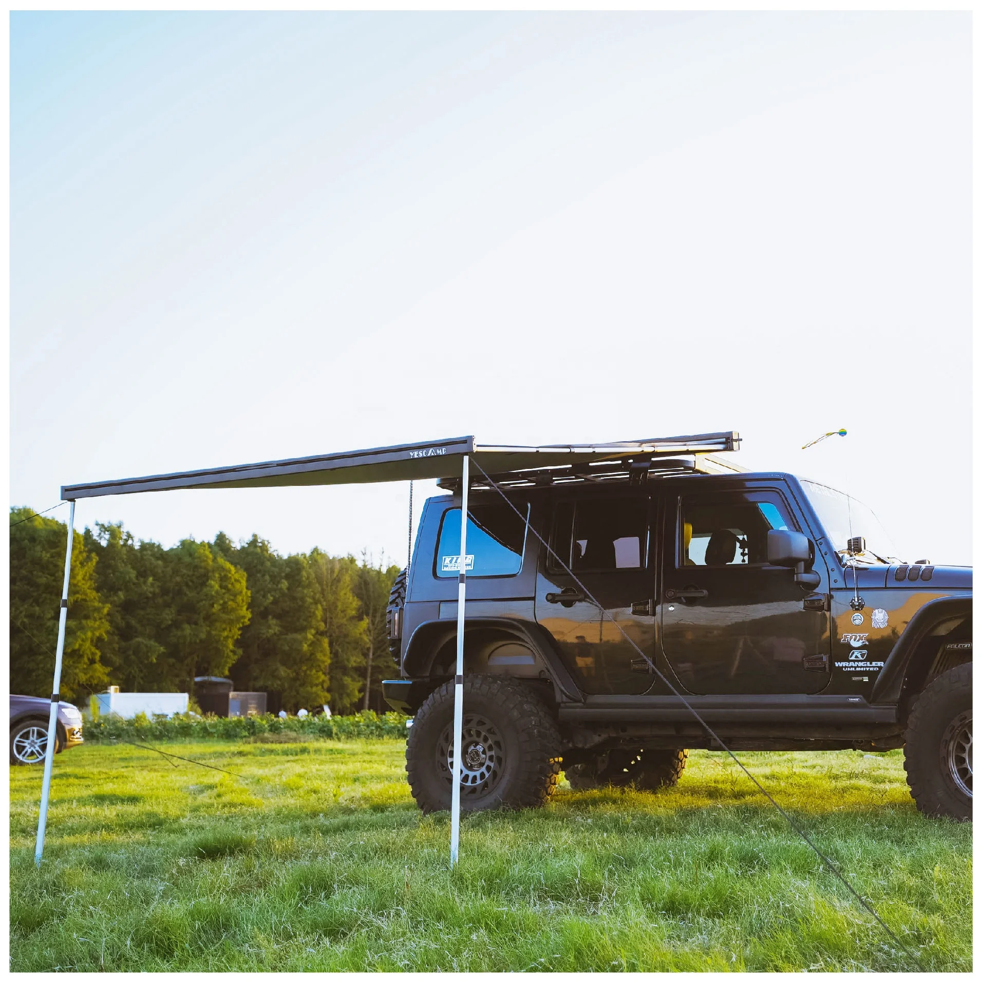 Wareda High Quality Color Customized Diy Hard Shell Roof Top Tent Car Side Awning Outback For Camping