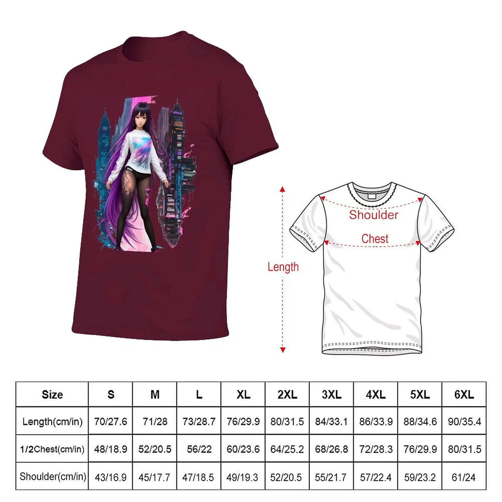 Beauty between 2 worlds T-shirt anime summer tops graphics designer t shirt men