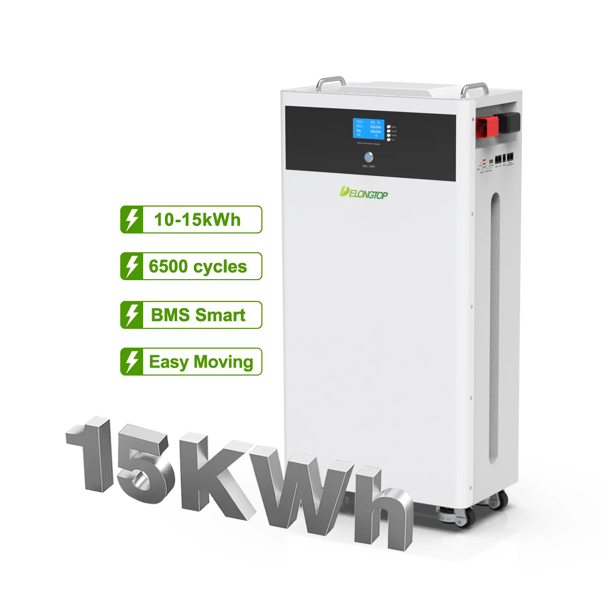 

Solar Power 14Kwh 15kwh lithium battery 51.2v 280Ah 300Ah Home Solar System Battery Power Storage Supply Station with wheel
