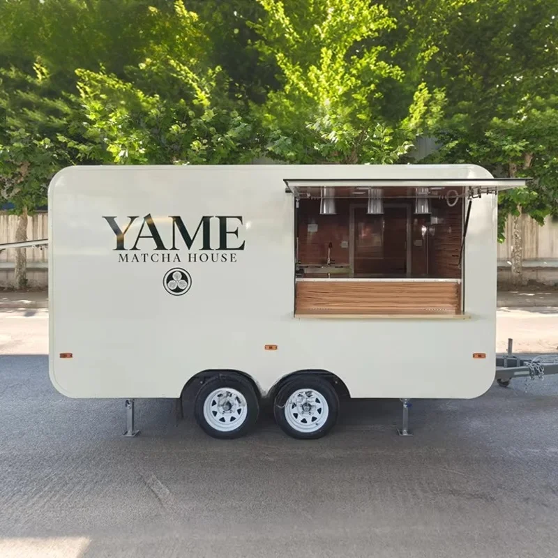 Multifunction Mobile Food Trailer for Sale Fully Equipped Street Food Cart Commercial Kitchen Trailer Custom Design
