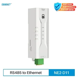 RS485 To Ethernet Serial Port Server CDSENET NE2-D11 DC 8-28V TCP/UDP Modbus MQTT HTTP DNS DIN Rail Installation FOTA Remote Up