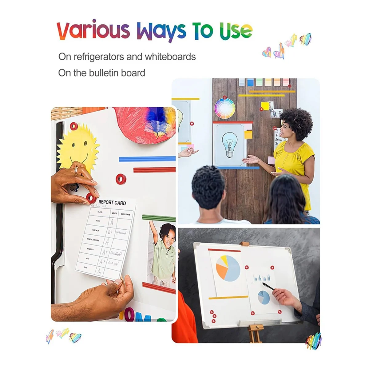 A95I-magneetvervangingsset voor breikaarthouder, 11 stuks magneetpatroonhouders vervangende breigereedschapset