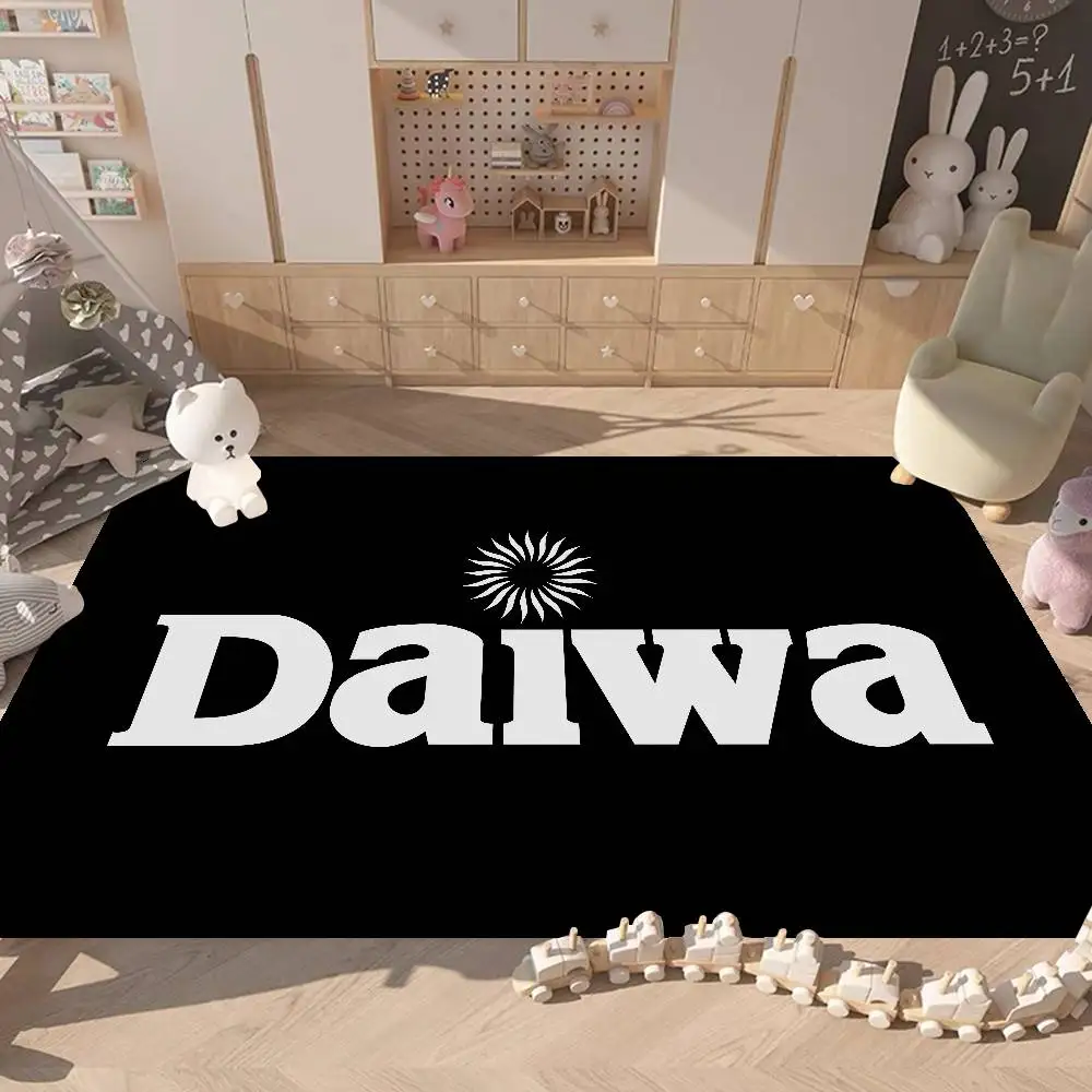 Classic Fishing Tackle Logo D-Daiwa Bathroom Mat Anti-slip Absorb Water Long Strip Cushion Bedroon Mat Welcome Doormat