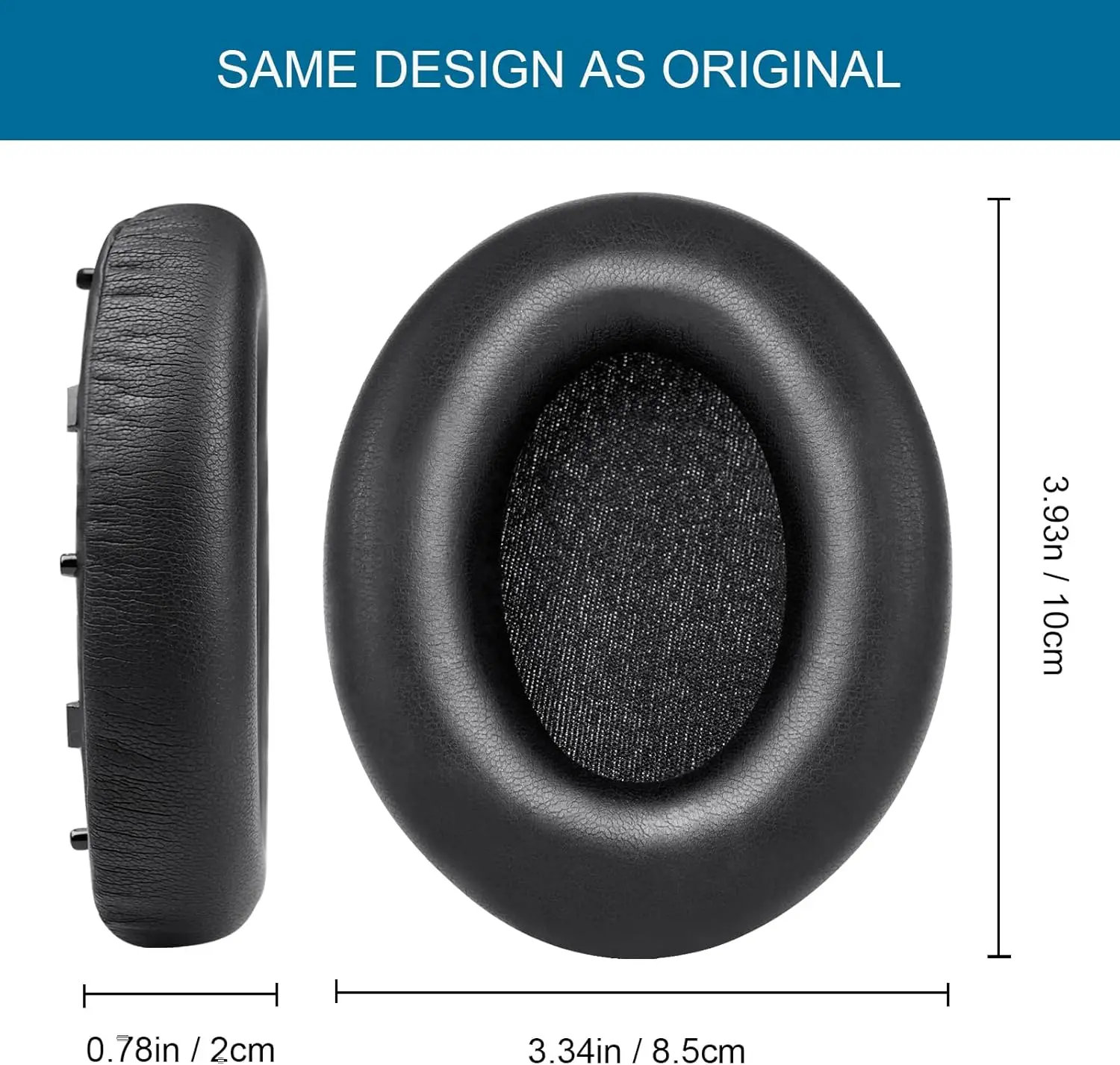 Almohadillas Extra gruesas para auriculares Sony WH1000XM4, almohadillas para los oídos sony 1000xm4, cojines suaves de cuero PU, almohadilla de espuma viscoelástica con aislamiento de ruido