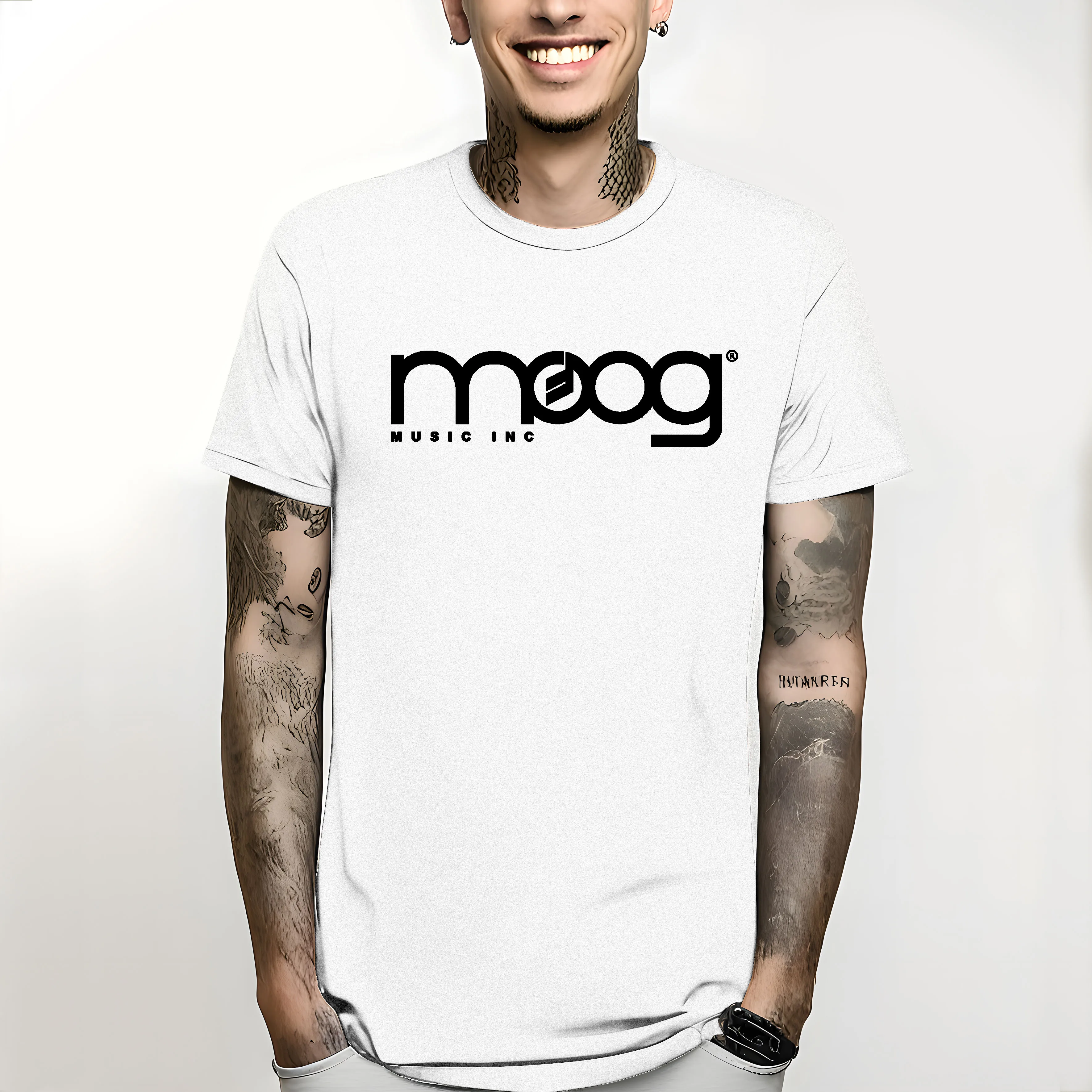 T Shirt Est Top TeesFashion Style Men Tee100% Cotton Classic Te 2024 New Moog Tshirt Synth Music Inc Minimoog Analog  Fashion