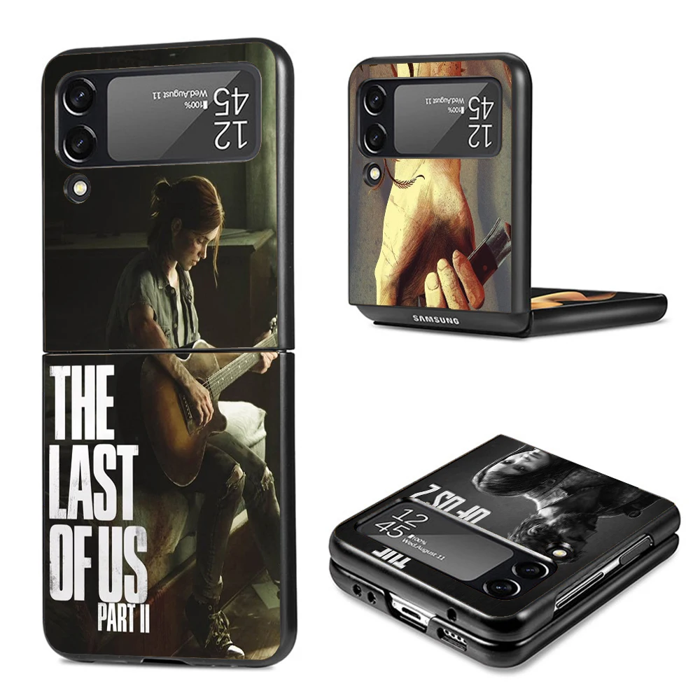 The Last of Us Game Phone Case For Samsung Galaxy Z Flip3 Flip4 Flip5 Flip6 PC Shell For Z Flip 3 4 5 6 Hard Folding Art Cover