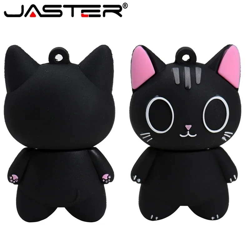 JASTER Usb Pendrive การ์ตูน Cat Usb แฟลชไดรฟ์ Et 4GB 8GB 16GB 32GB 64GB 128GB ไดรฟ์ปากกา USB 2.0ไดรฟ์ Usb Memory Stick U Disk